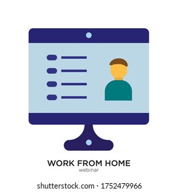 Webinar vector illustration flat design