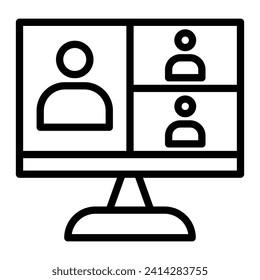 webinar Vector Line Icon Design