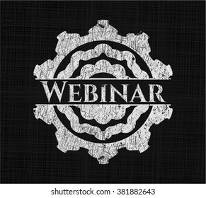 Seminario web escrito en pizarra