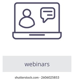 Webinars Element For Design Graphic