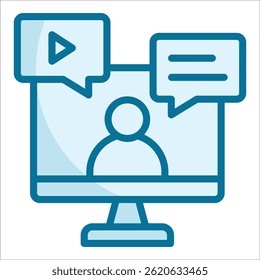 Webinars Icon Element For Design