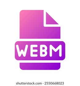 Weben Sie moderne Symbole mit subtilem Farbverlauf für Videodateien