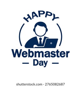 Webmaster Day logo, vector art illustration.