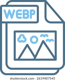 WEBP Line Two Colour Icon