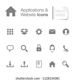 Webpage & applications icons
