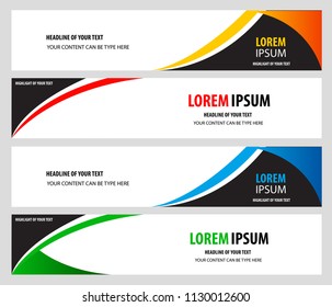 Webpage banner designs