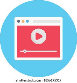 webpage bflat circle with shadow icon