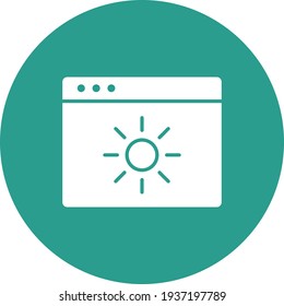 Página web, brillo, mejora la imagen vectorial de icono. También se puede usar para páginas web. Idóneo para aplicaciones web, aplicaciones móviles y medios impresos.