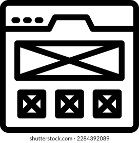 webpage design Vector illustration on a transparent background.Premium quality symbols.Thin line vector icon for concept and graphic design.