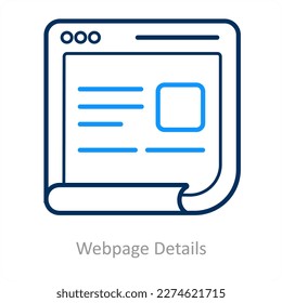 concepto de icono de comentarios y detalles de la página web