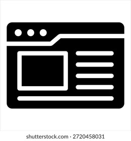 Webpage Glyph Icon Style Collection