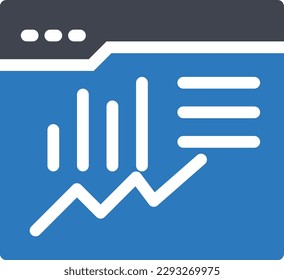 webpage graph Vector illustration on a transparent background.Premium quality symbols.Glyphs vector icon for concept and graphic design.