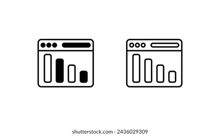 Webseiten-Icon-Design mit weißem Hintergrund Stock-Illustration
