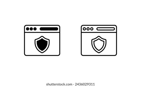Webseiten-Icon-Design mit weißem Hintergrund Stock-Illustration