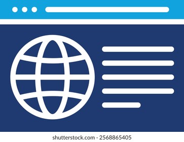 Webpage Icon Mixed Vector Illustration