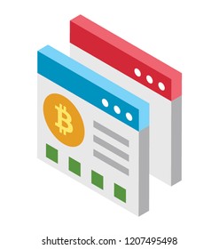 
Webpage icon stamped with bitcoin icon is commemorating bitcoin web
