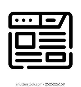 Webseitensymbol mit Stilumrandung