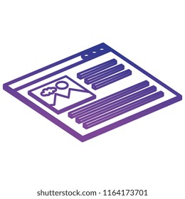 webpage interface isolated icon