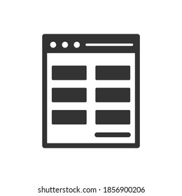webpage internet icon vector illustration