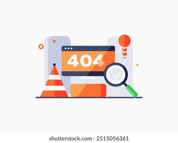 Webpage internet security warning to use in programming, web development, webpage error, error 404 projects