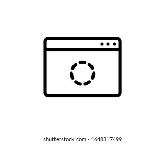 Webpage line icon. Vector symbol in trendy flat style on white background.Web sing for design.
