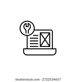 Gliederungssymbol für die Optimierung und Wartung der Webseite