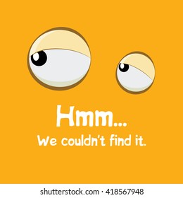 Webpage template. Funny Error 404 Page vector Illustration