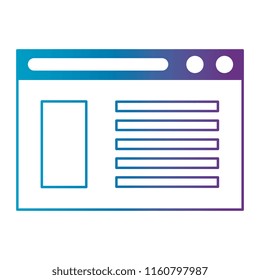 webpage template isolated icon