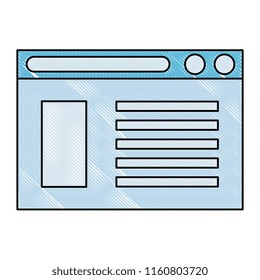 webpage template isolated icon
