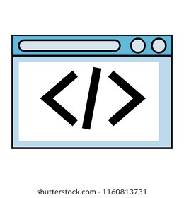 webpage template isolated icon