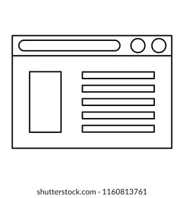 webpage template isolated icon