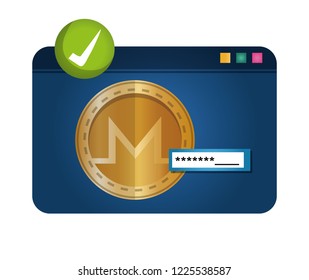webpage template with monero