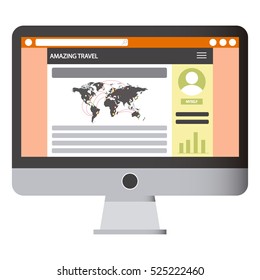 WEBPAGE TRAVEL FROM A COMPUTER