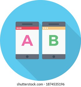 webpage vector circle shadow flat icon