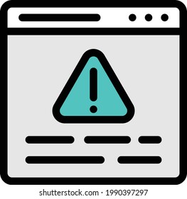 Webpage Vektorfarbenzeilensymbol