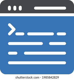 webpage vector glyph color icon