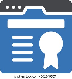webpage vector glyph color icon