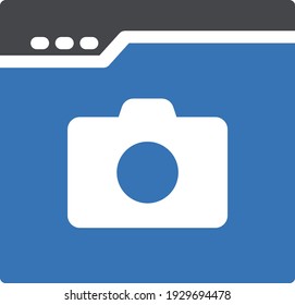 webpage  vector glyph colour icon