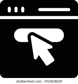 webpage vector glyph flat icon