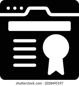 Webseite, Vektorsymbol