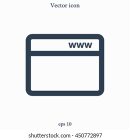 webpage vector icon