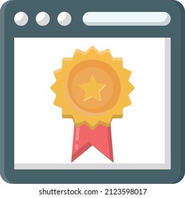 webpage Vector illustration on a transparent background.Premium quality symmbols.Vector line flat icon for concept and graphic design.
