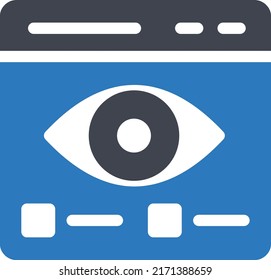 webpage Vector illustration on a transparent background. Premium quality symmbols. Glyphs vector icons for concept and graphic design.