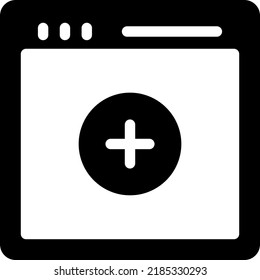 webpage Vector illustration on a transparent background. Premium quality symmbols. Glyphs vector icons for concept and graphic design.