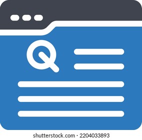 webpage Vector illustration on a transparent background.Premium quality symbols.Glyphs vector icon for concept and graphic design.