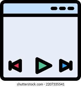 webpage Vector illustration on a transparent background.Premium quality symmbols.Stroke vector icons for concept and graphic design.