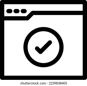  webpage Vector illustration on a transparent background. Premium quality symmbols. Thin line vector icons for concept and graphic design.