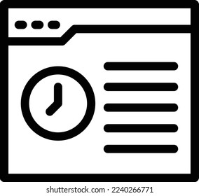ilustración del vector de página web en un fondo transparente. Símbolos de calidad superior. Iconos vectoriales de línea delgada para el diseño de conceptos y gráficos. 
