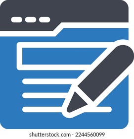 webpage Vector illustration on a transparent background. Premium quality symmbols. Glyphs vector icons for concept and graphic design. 
