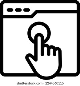 ilustración del vector de página web en un fondo transparente. Símbolos de calidad superior. Iconos vectoriales de línea delgada para el diseño de conceptos y gráficos.